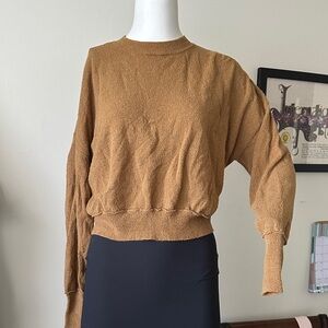 O’Neil cropped Brown Long Sleeve Sweater
